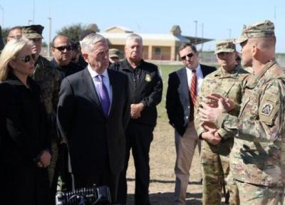 حمایت قاطع وزیر دفاع آمریکا از استقرار نظامیان در مرز مکزیک