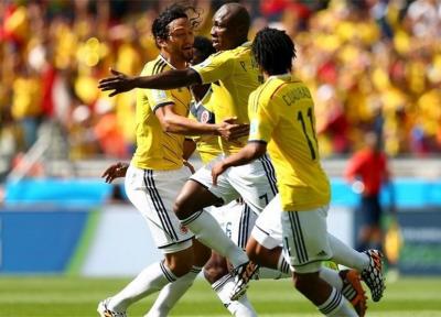 پیروزی یک نیمه ای کلمبیا برابر یونان
