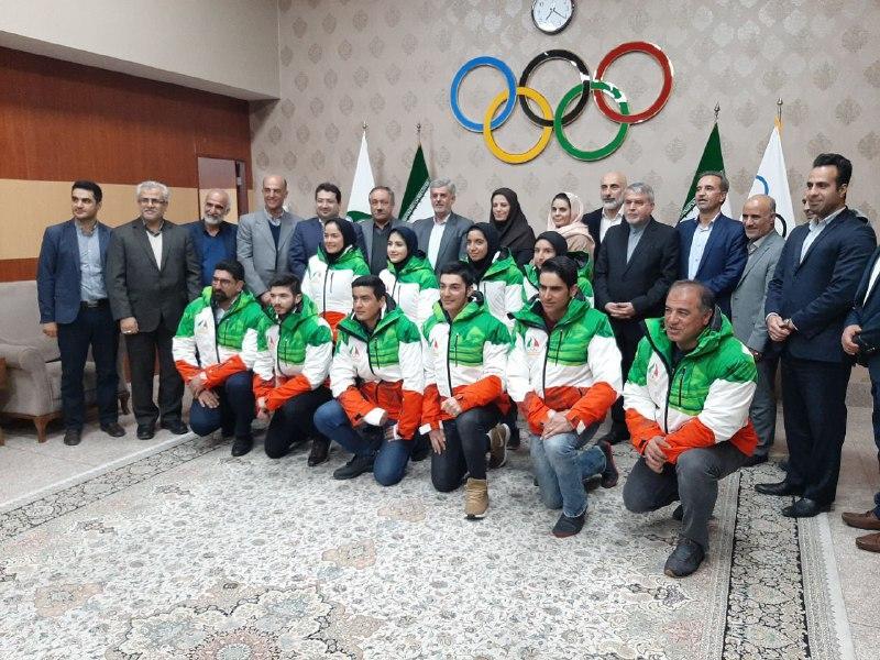 مراسم بدرقه ملی پوشان برای حضور در المپیک زمستانی جوانان برگزار گردید