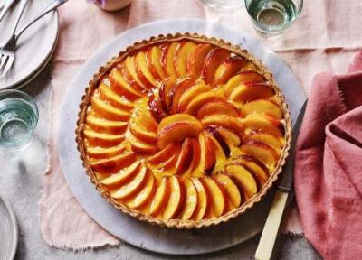 طرز تهیه تارت هلو؛ دسری تابستانی با بافت لطیف