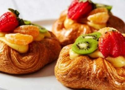 طرز تهیه شیرینی دانمارکی در تنور گازی؛ دانمارکی نرم و پف دار خانگی